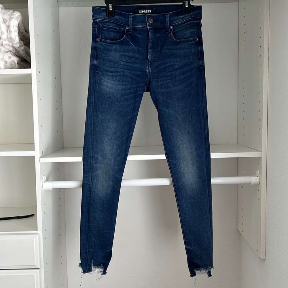 Express stretch ankle jeans